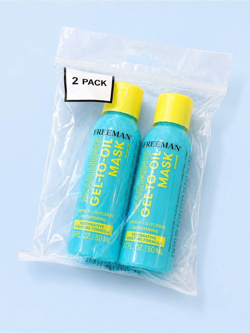 Freeman Warming Gel-to-Oil Mask 2 Pack